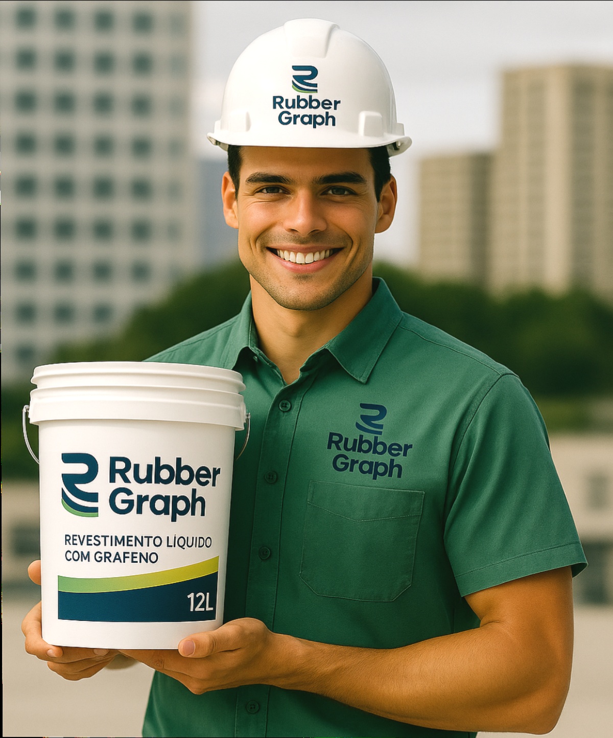 Profissional apresentando a RubberGraph